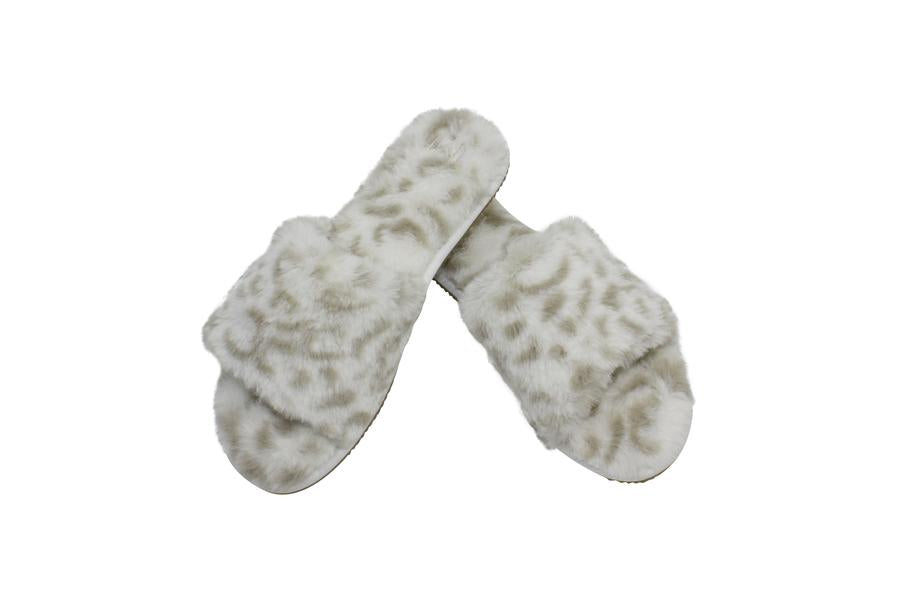 Slumber Slippers Snow Leopard