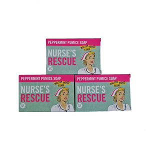 Nurse's Rescue Peppermint Pumice Soap Bar