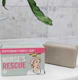 Nurse's Rescue Peppermint Pumice Soap Bar