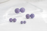 Periwinkle Sparkle Ball Stud Earrings [Limited Edition]