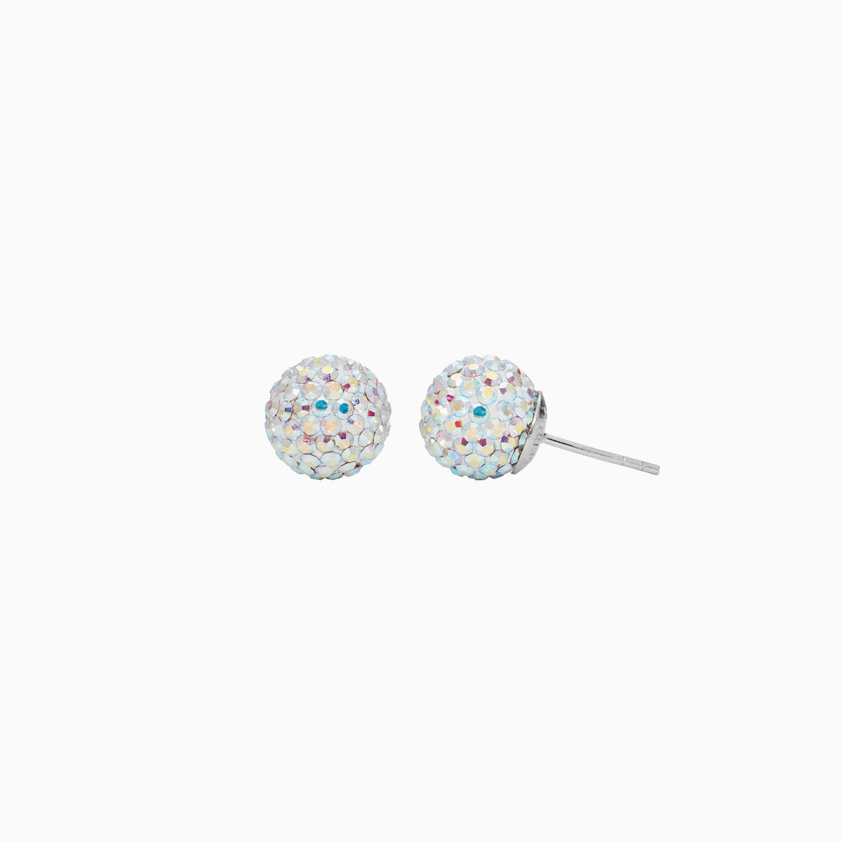 Aurora Borealis Sparkle Ball Stud Earrings
