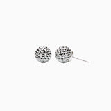 Tinsel Sparkle Ball Stud Earrings [Limited Edition]