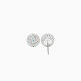 Aurora Borealis Sparkle Ball Stud Earrings