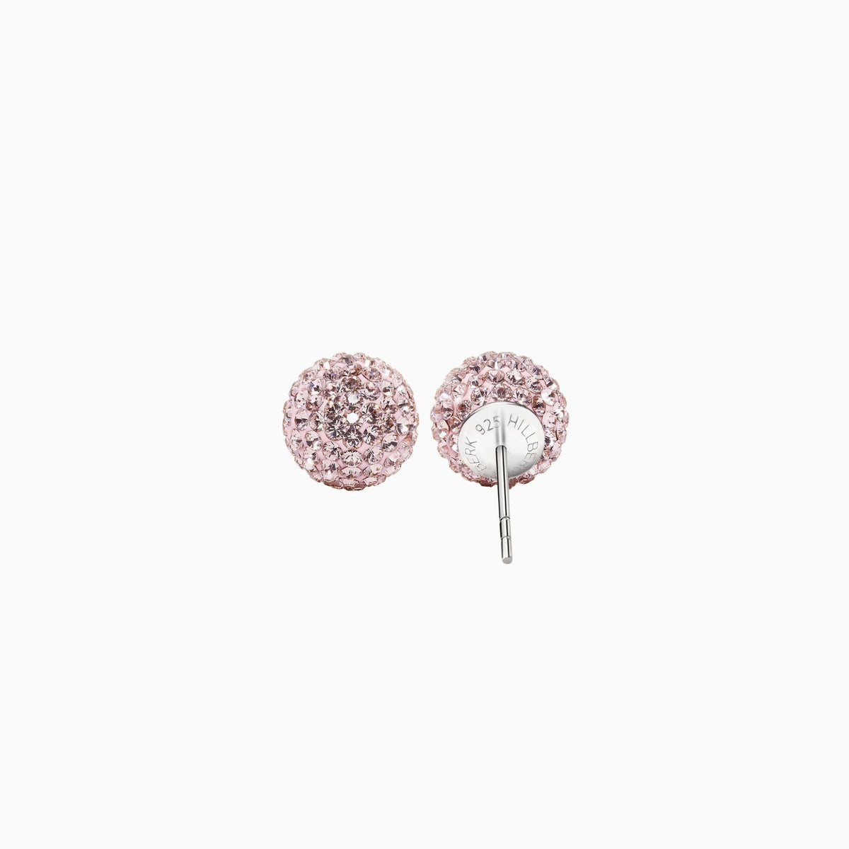 Rosé Sparkle Ball Stud Earrings