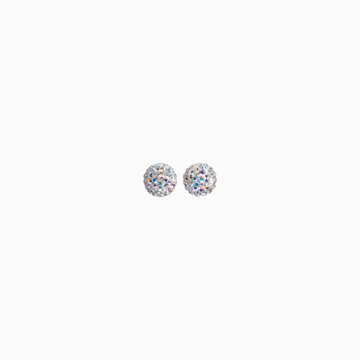 Aurora Borealis Sparkle Ball Stud Earrings
