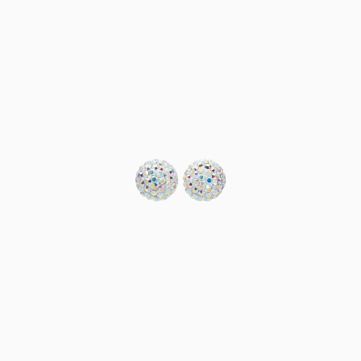 Aurora Borealis Sparkle Ball Stud Earrings