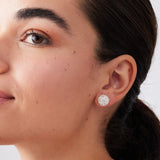 Snowflake Sparkle Ball Stud Earrings [Limited Edition]