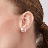 Snowflake Sparkle Ball Stud Earrings [Limited Edition]