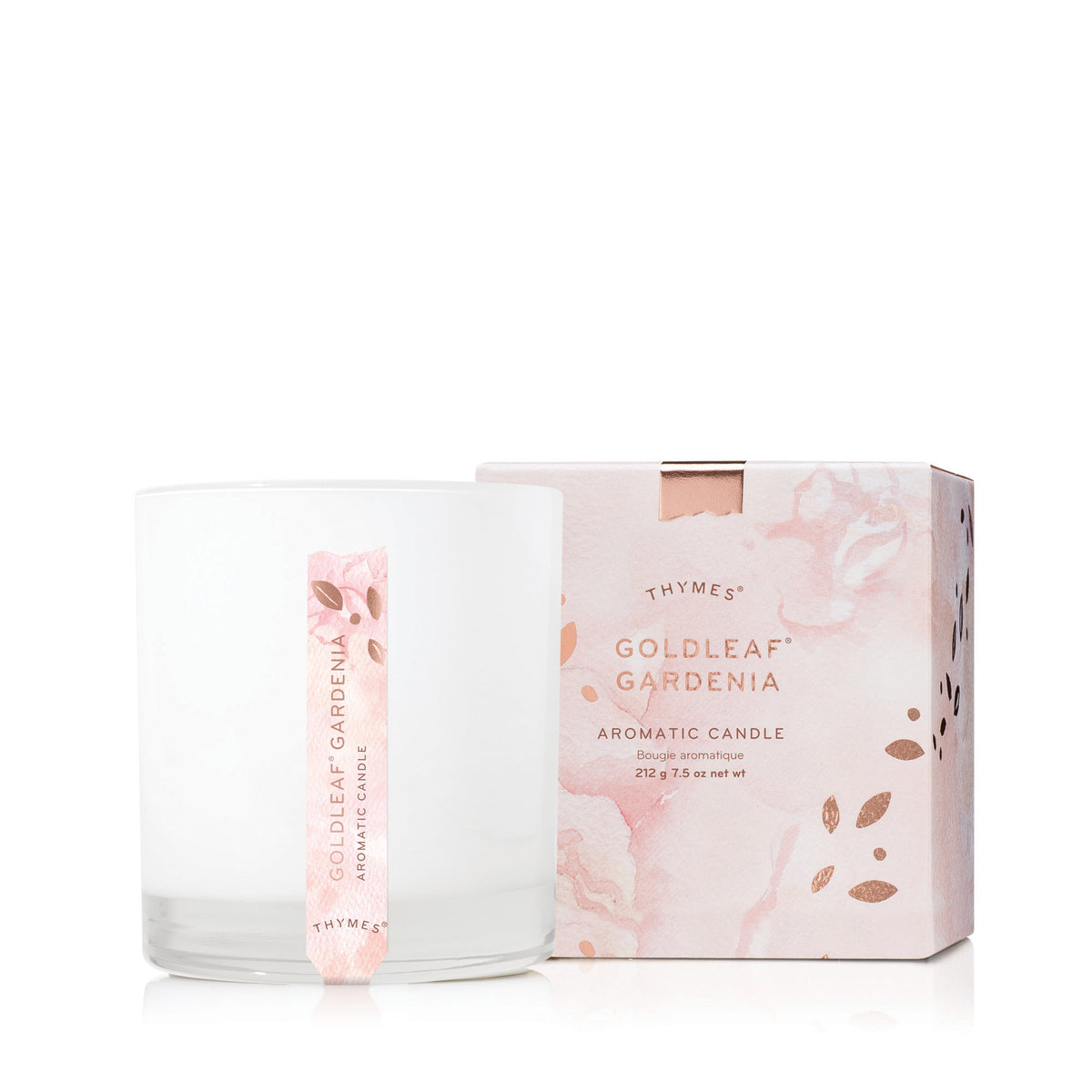 Thymes Goldleaf Gardenia Aromatic Candle