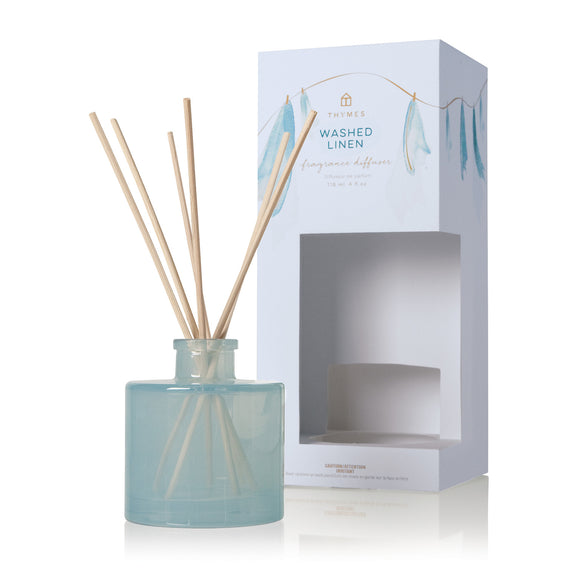 Thymes Washed Linen Fragrance Reed Diffuser