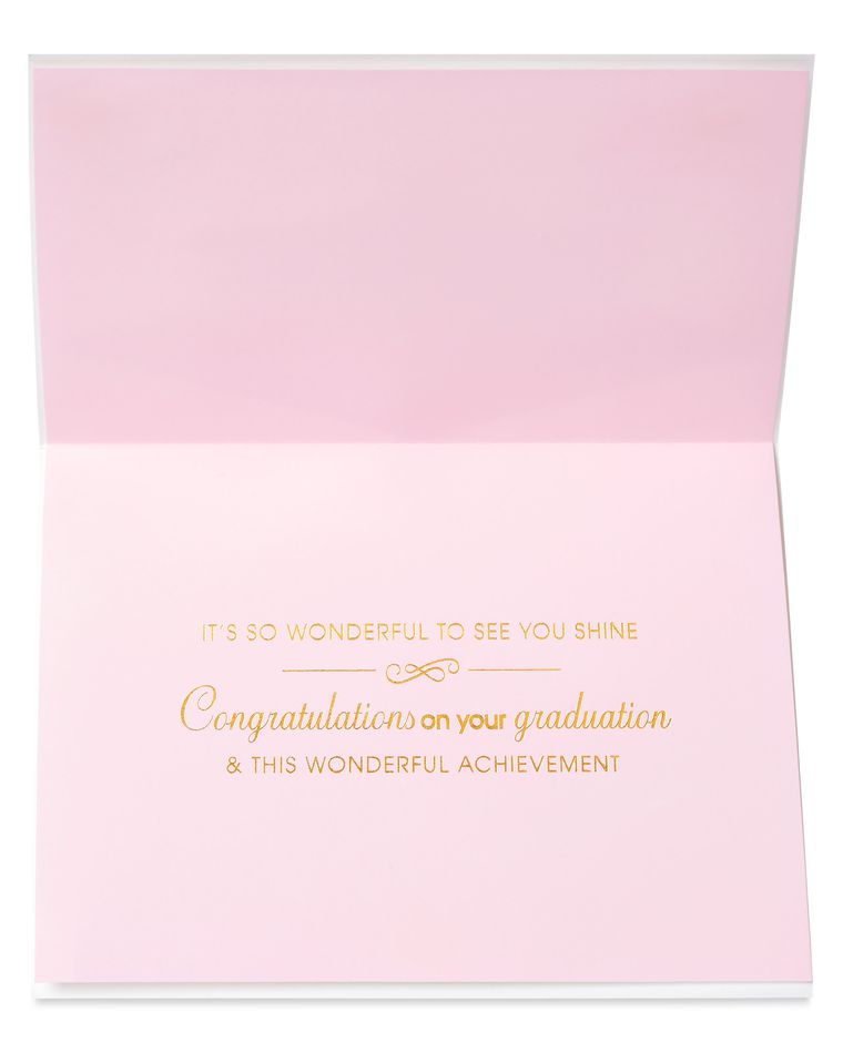 Wonderful Achievement Jeweled Graduation Card