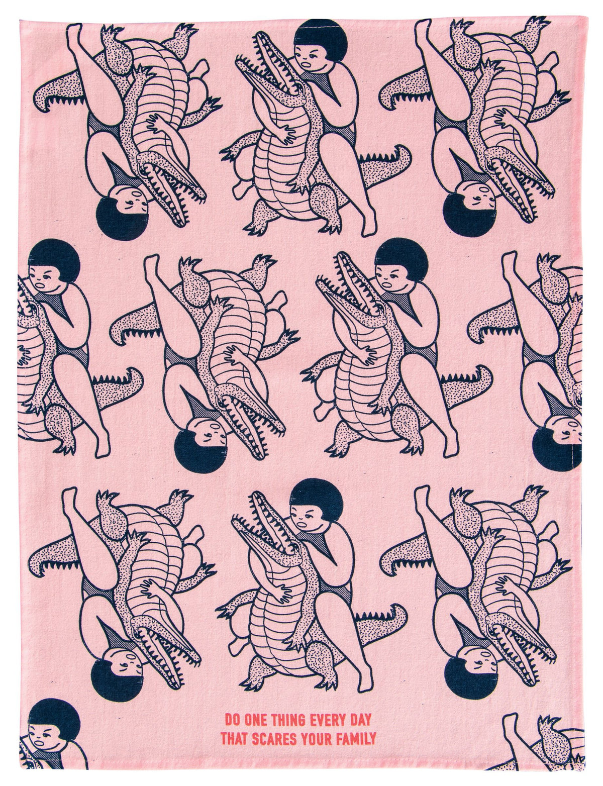 Blue Q Do One Thing Every Day That Scares Your Family Dish Towel