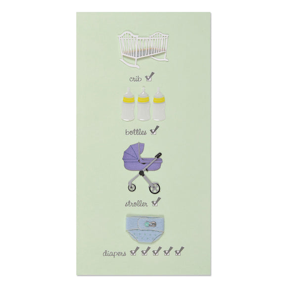 Checklist Baby Shower Card