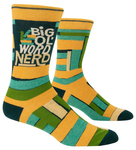 Big Ol' Word Nerd Men's Crew Socks