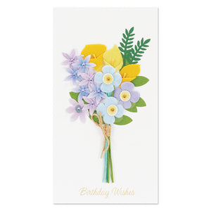 Felt Bouquet Birthday Card