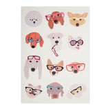 Dogs With Glasses Blank Card