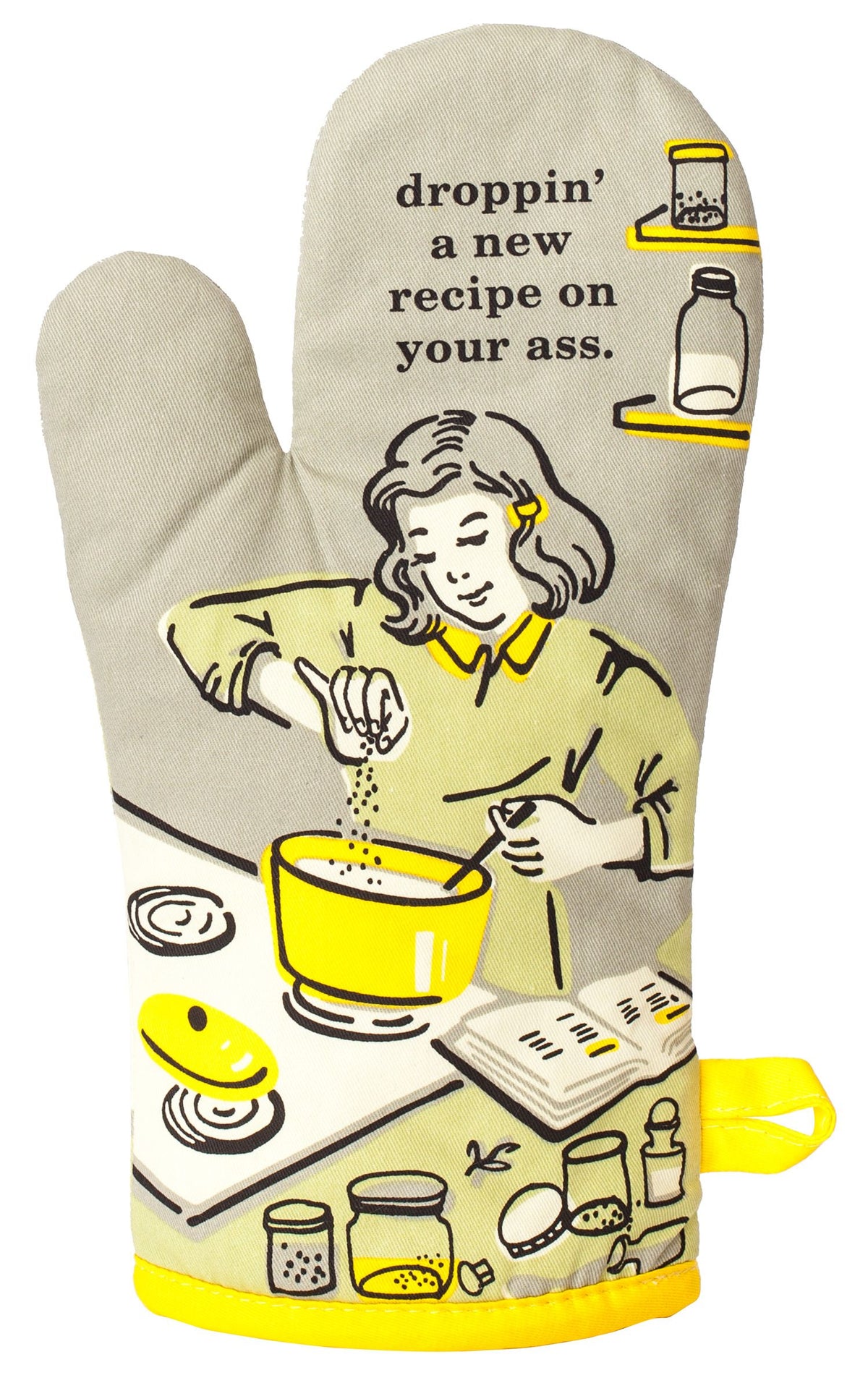 Blue Q Droppin' A New Recipe On Your Ass Oven Mitt