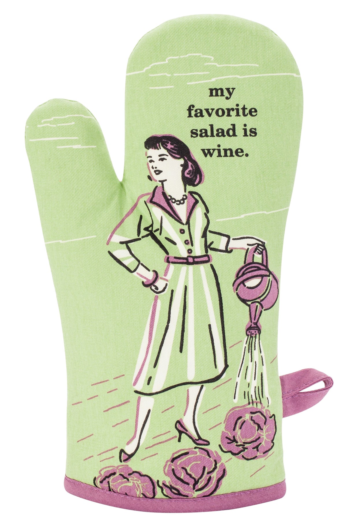 Blue Q My Favorite Salad Is Wine Oven Mitt