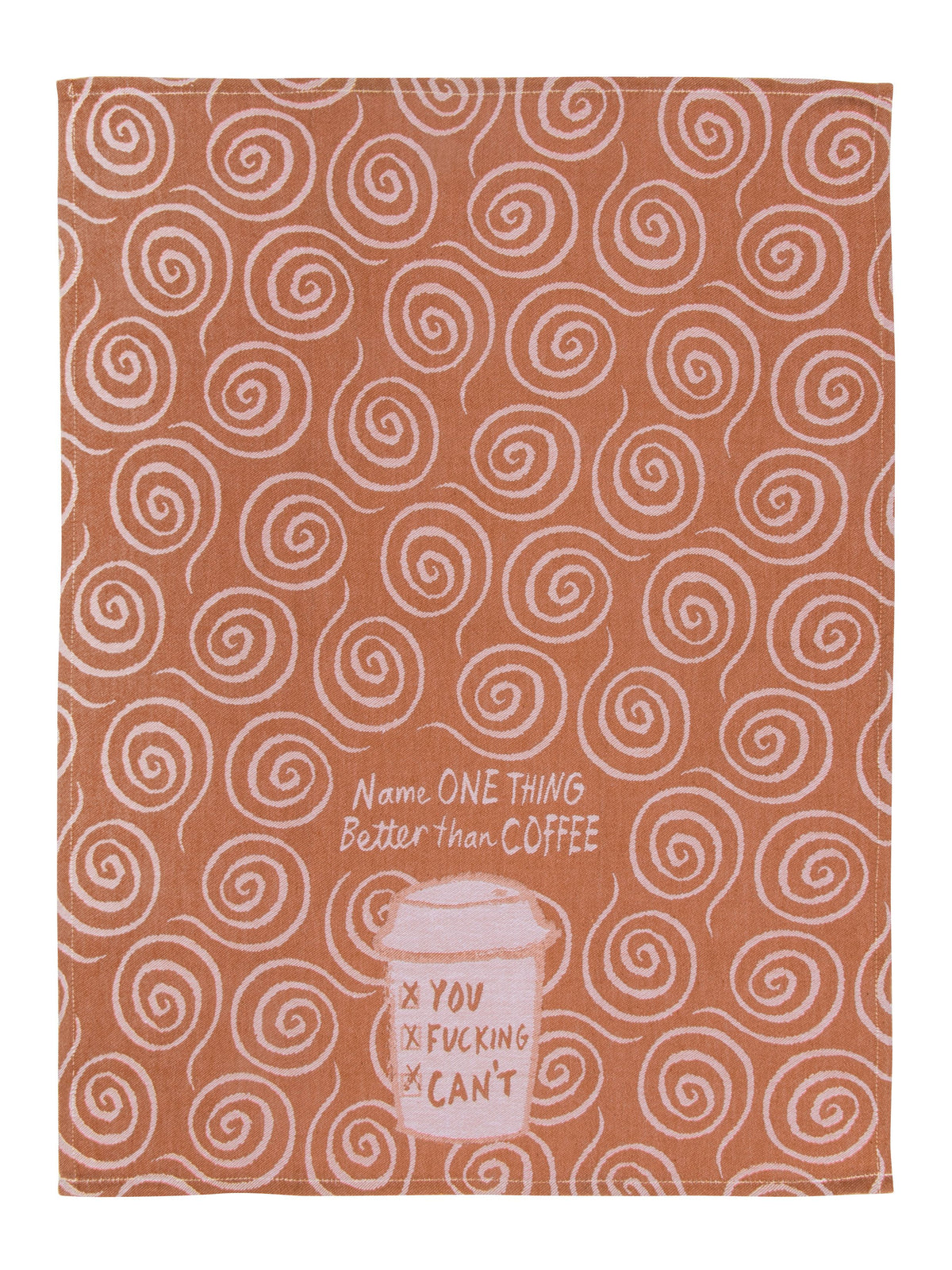 Blue Q Name One Thing Better Than Coffee Dish Towel