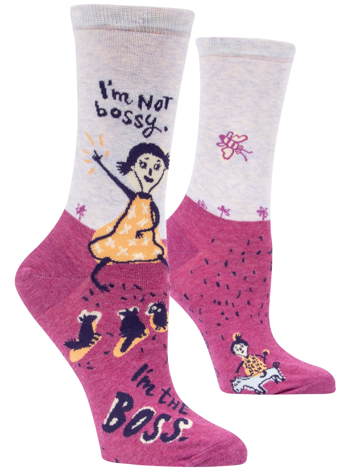Blue Q I'm Not Bossy. I'm The Boss Women's Crew Socks
