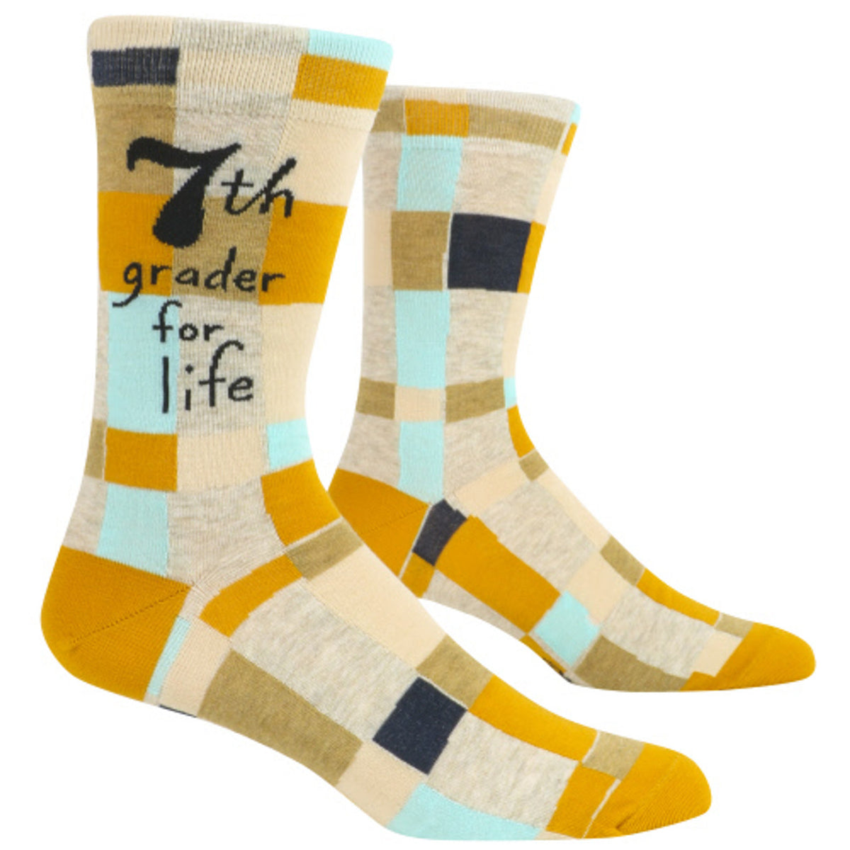7th Grader For Life Men's Crew Socks