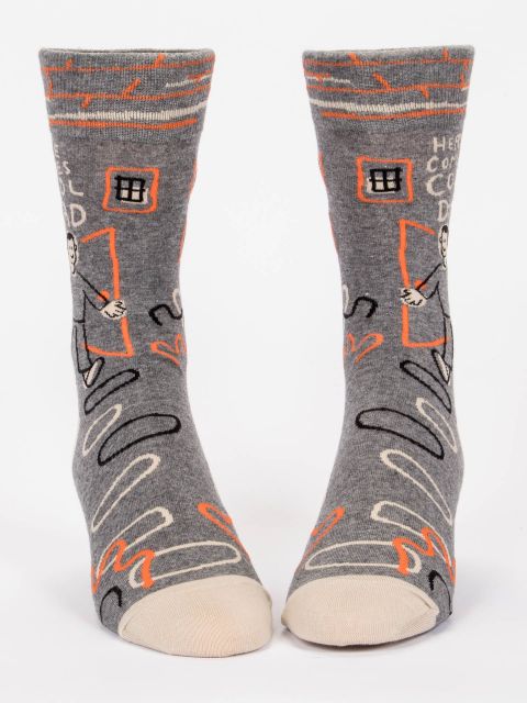 Here Comes Cool Dad Men's Crew Socks