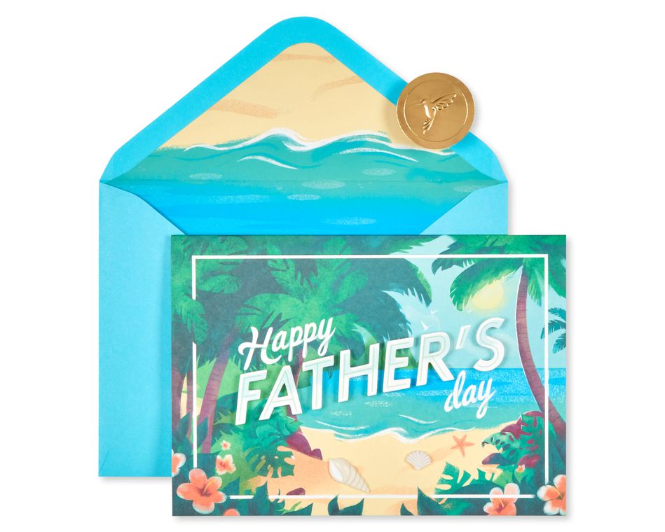 Paradise Happy Father's Day Card