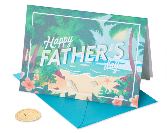 Paradise Happy Father's Day Card