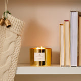 Thymes Frasier Fir Gilded Gold 3-Wick Candle