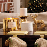 Thymes Frasier Fir Gilded Gold 3-Wick Candle