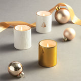 Thymes Frasier Fir Gilded Poured Candle Trio