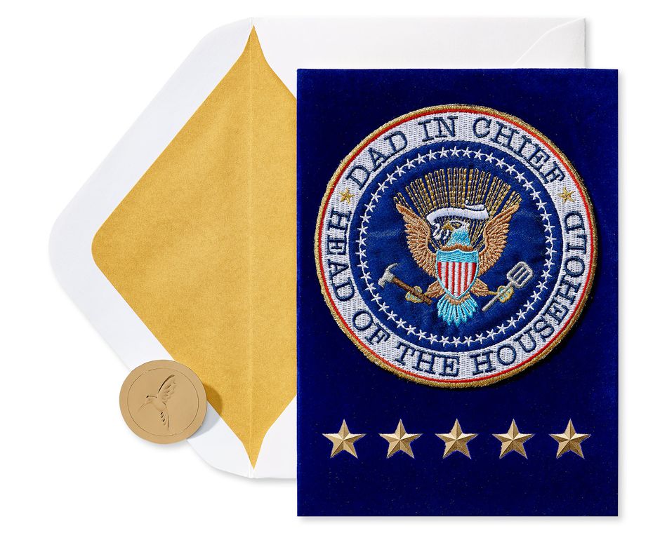 Head Dad In Chief Father's Day Card