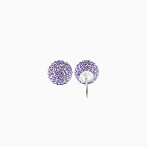 Periwinkle Sparkle Ball Stud Earrings [Limited Edition]