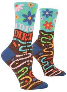 I Dig Dirt Women's Crew Socks