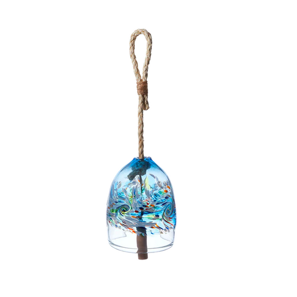 Kitras Art Glass Elements Garden Bell - Air