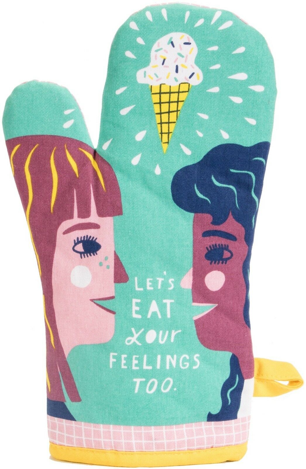 Blue Q Let's Eat Your Feelings Too Oven Mitt