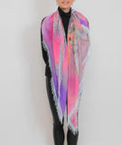 You Are A Love Warrior Luxury Silk-Blend Scarf D210