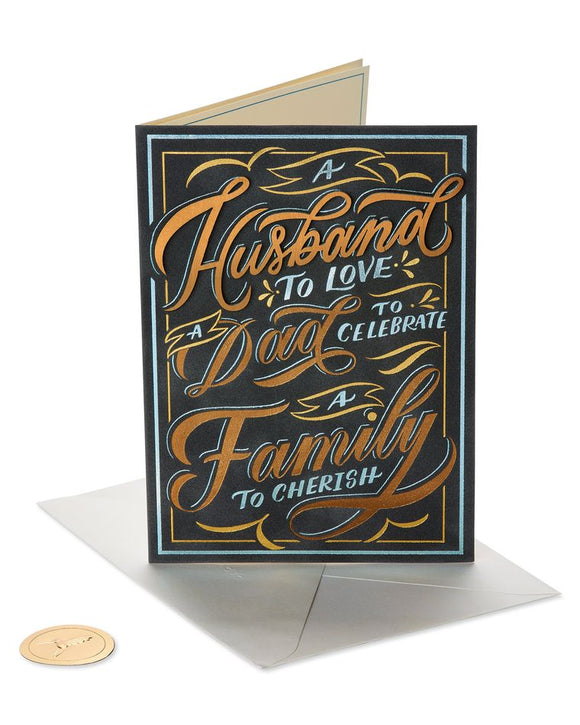 A Husband To Love A Dad To Celebrate Father's Day Card