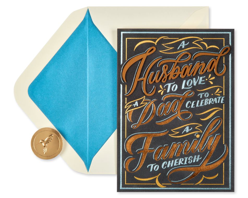 A Husband To Love A Dad To Celebrate Father's Day Card