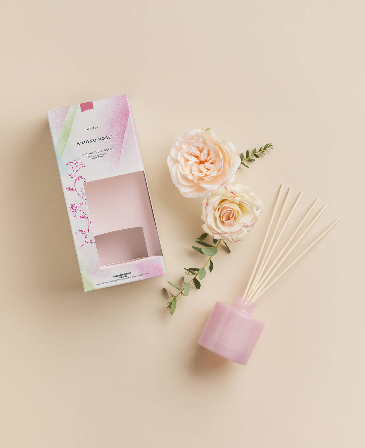 Thymes Kimono Rose Petite Reed Diffuser
