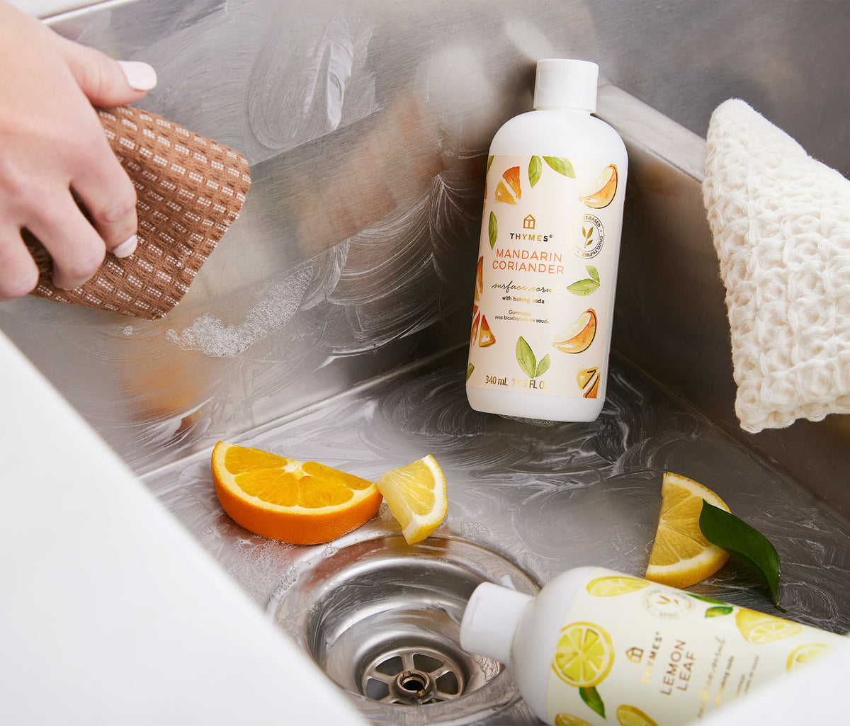 Thymes Mandarin Coriander Surface Scrub