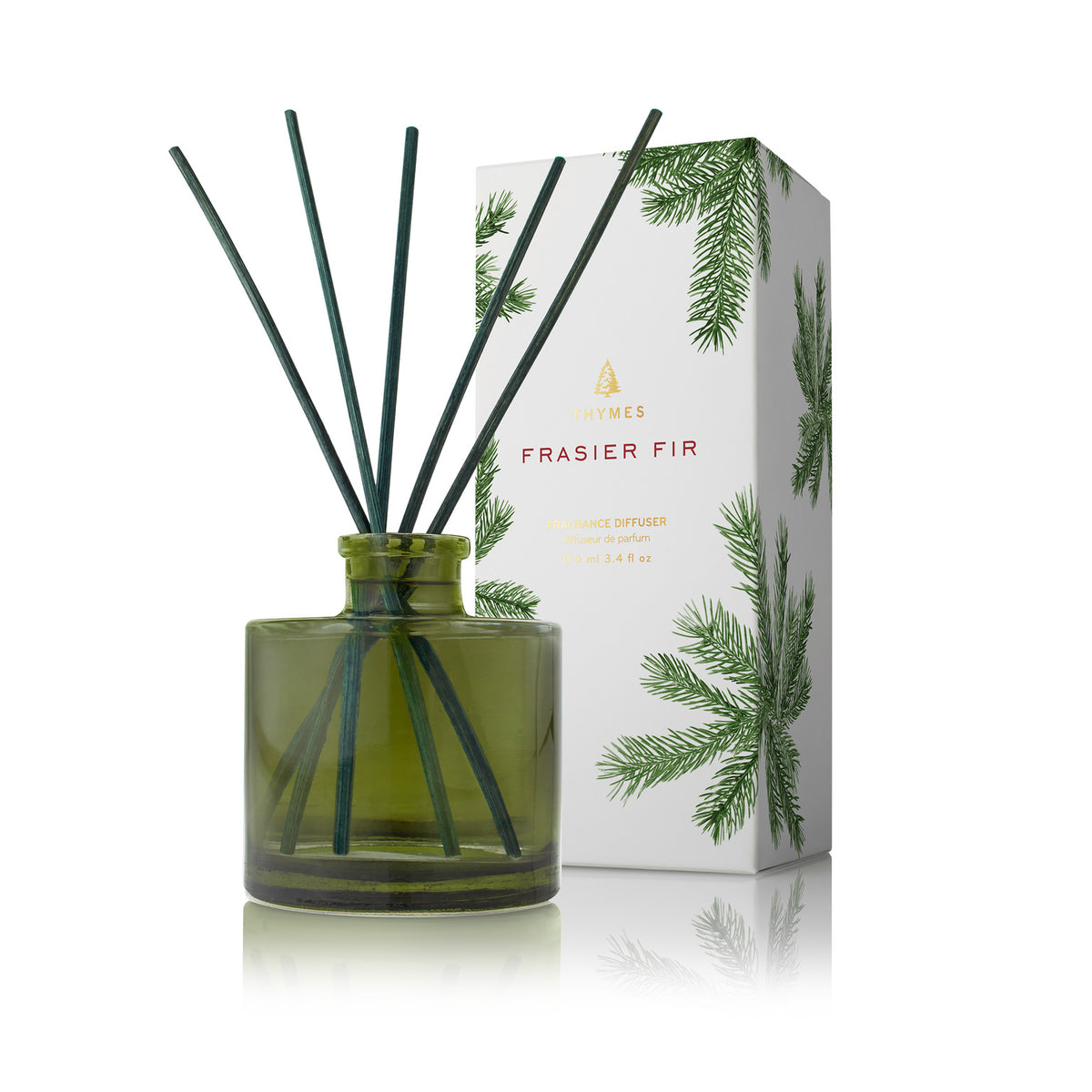 Thymes Frasier Fir Petite Green Reed Diffuser