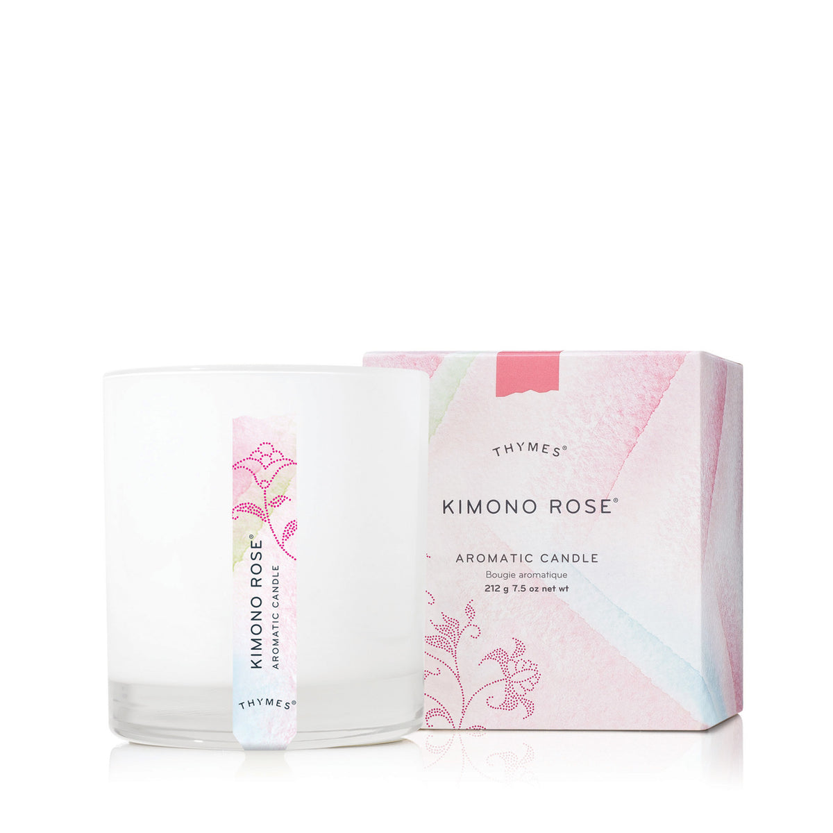 Thymes Kimono Rose Aromatic Candle