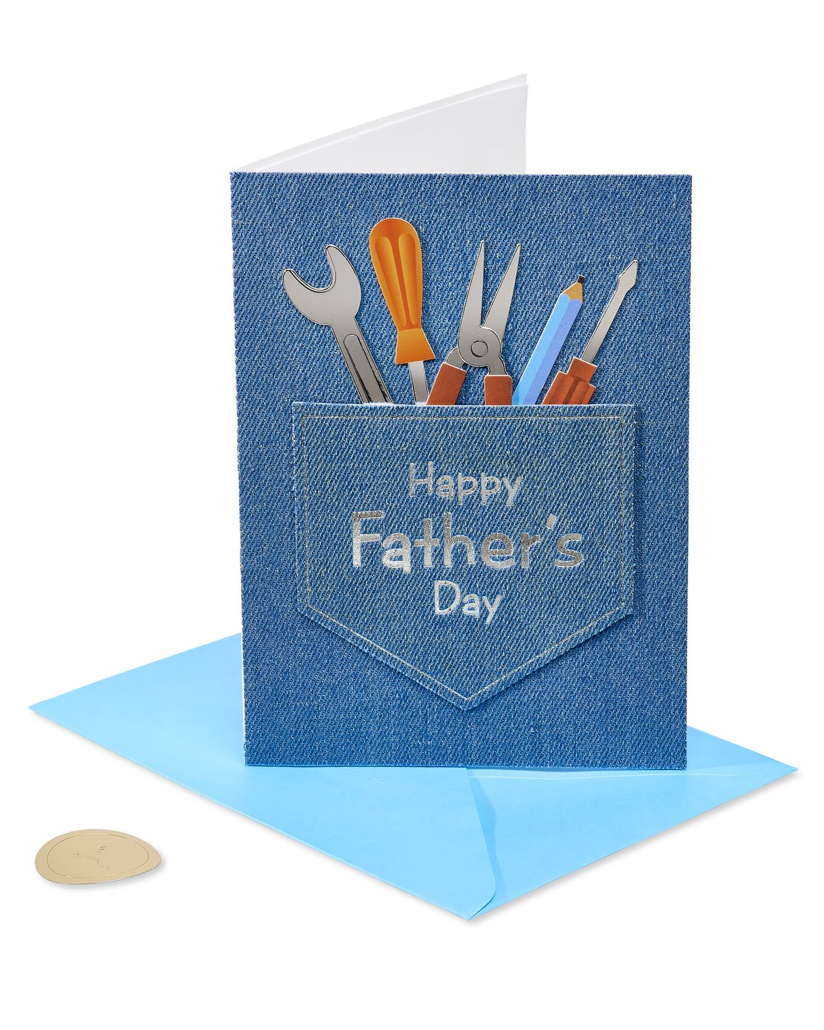 Jean Pocket With Tools Father's Day Card
