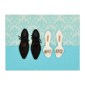 Bride And Groom Shoes Wedding Card