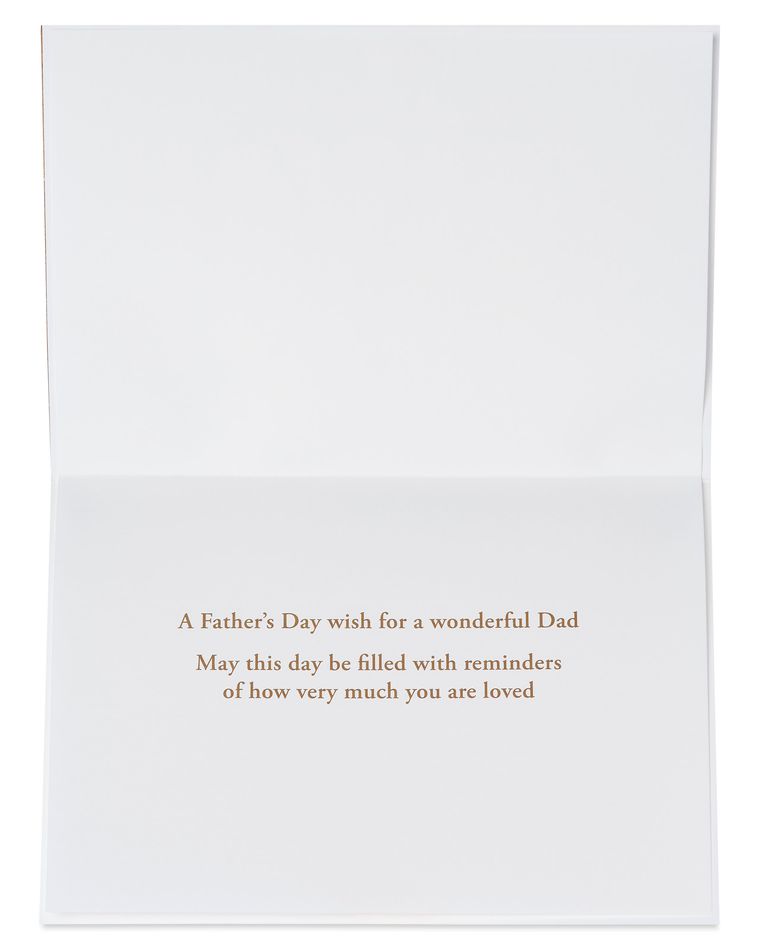 Lasercut Wood Father's Day Card